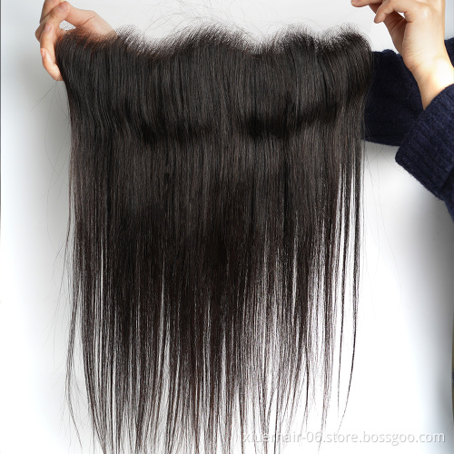 Swiss Virgin Real 12a Thin Bundles with Transparent 613 hd 13x6 Cuticle Aligned Hair Lace Frontal hd